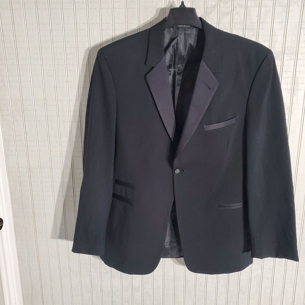 PERRY ELLIS TUXEDO BLACK LONG SLEEVE SIZE 42R